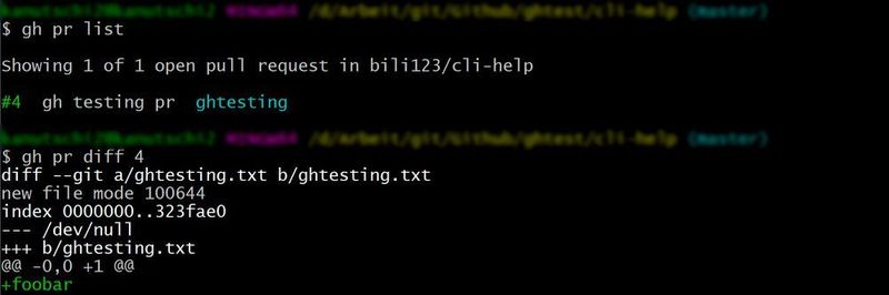 The native GitHub CLI offers the possibility to perform important actions via command line without having to bother the web interface.